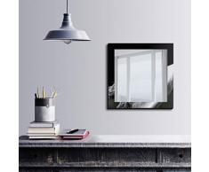 Bonamaison DÃ©coration Murale Impression sur Miroir EncadrÃ© sur Toile, Dimensions: 50 x 50 Cm - ConÃ§u et fabriquÃ© en Turquie