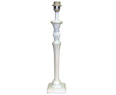 Better & Best 1831062 â lampe de table décoré avec Gallones avec boule Ãpaisseur haute avec Tube en baisse, Blanc