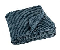 Linder Plaid, 100Pourcentacrylique, Bleu, 130x160