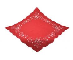 Bellanda 3260â85Â x 85Â rectangulaire Table Deck, Polyester, Rouge, 85Â x 85Â x 0,5Â cm