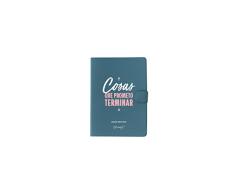 Mr Wonderful Agenda PEQ Classique Mr. wonderful18 â 19 diaria-cosas Que prometo achever, Bleu, 13 x 17 x 2.5 cm