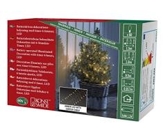 Konstsmide Micro LED Guirlande lumineuse, Fire Cracker, plastique, Argent