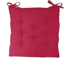 Deco&Co DÃ©coration intÃ©rieure naturelle - Galette de Chaise, Coton, Fushia, Taille unique
