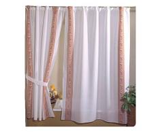 ForenTex Rideaux Bain David Beige avec avec Motifs rÃ©sistant Ã leau, Anti-moisissure et impermÃ©able Polyester, 140Â x 180Â cm