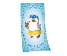 Herding Mr. & Mrs. Panda Serviette de Bain, Coton/Velours, Multicolore, 75 x 150 cm