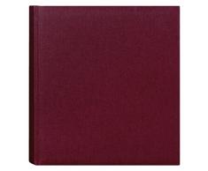 Zep 27972 Album Photo Traditionnel feuillets Format 30x31 cm 60 Pages Noires Cotton Bordeaux, Papier LaminÃ©, 31 x 29,5 x 4 cm