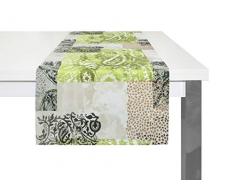 Wirth Chemin de Table, Polyester, Vert, 40 x 150 cm
