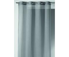 Homemaison 09537-8-AL Voilage Filet Etamine/Polyester Gris 1 x 140 cm