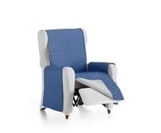 Eysa Oslo Housse, Microfiber, C/3 Bleu-Gris, 1 Place 55cm. Adapté aux canapés de 60 à 110 cm