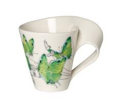 Villeroy & Boch NewWave Caffè Tasse à café Thècle de la ronce vert foncé, 300 ml, Hauteur: 11 cm, Porcelaine Premium, de sinople