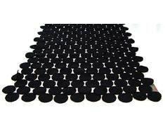 XXD Robe de it Dots NoirÂ âÂ Chemin de Table, Ã©charpe en Feutrine de Design
