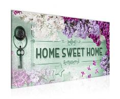 Tableau decoration murale Accueil lilas - XXL Impression sur Toile Salon Appartment 1 Parties - prêt à accrocher - 503712b