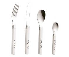 Esmeyer Kendra - Service de 24 Couverts Kendra, en INOX 18/0 Poli, Manche Gris Clair imprimé