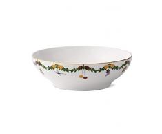 Royal Copenhagen 1026460 Star Fluted/Xmas Bol de service en porcelaine Multicolore 220 cl