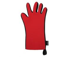 iTrend Enceintes Monde Matériau Isolant Main Droite 5 Doigts/Manique pour Barbecue, en Néoprène, Noir