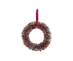 Villa dEste Home Tivoli Laponie Guirlande de Noël Grande, Plastique + Bois, Multicolore, 42 x 42 x 11,5 cm