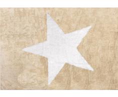 Aratextil Slipstream Tapis pour Enfant, Coton, Beige et Blanc, 120Â x 160Â cm