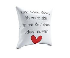 Picanova Coussin décoratif, Satin, Multicolore, 40 x 40 cm