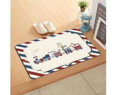 Bonamaison Paillasson décoratif Multicolore 40 x 70 cm