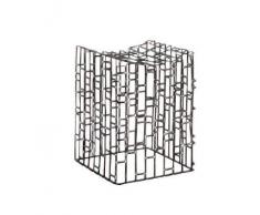 Lineabeta 54709 Scagni Tabouret en mÃ©tal Couleur foncÃ©e