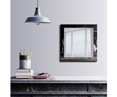 Bonamaison DÃ©coration Murale Impression sur Miroir EncadrÃ© sur Toile, Dimensions: 50 x 50 Cm - ConÃ§u et fabriquÃ© en Turquie