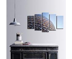 Bonamaison DÃ©coration Murale Ensemble de 5 Impression sur Toile, Dimensions: 100 x 60 Cm - ConÃ§u et fabriquÃ© en Turquie