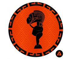 Homedecor. Maison Nous Donner Gratuit DIY adhÃ©sif Cercles Murale sur Toile, tissÃ© Polyester, Grande, 71Â x 71Â cm, Tissu, Multi/Couleur, 71Â x 71Â x 71Â cm