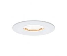 Paulmann 93625 Kit encastrés Premium Nova, rond, dimmable, LED, IP65, 1x7W, 230V, GU10, 51mm, Blanc mat /Alu zinc