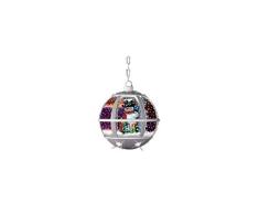 Renaissance 2000Â Ã Suspendre Bonhomme de Neige Boule de Neige Lampe, 12Â par 12Â par 30,5Â cm, Argent