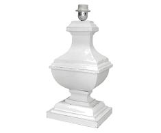 Better & Best 1831572Â âÂ lampe de table en bois en forme de coupe large, rectangulaire, blanc