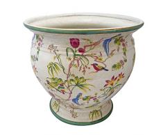 Better Best & 1395090 Vase trÃ¨s Large en Porcelaine avec Motifs doiseaux et de Fleurs