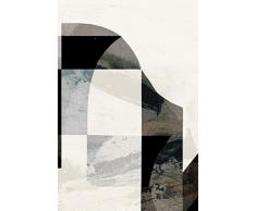 Art Maison Toile Murale Blanc Gris Noir 24 x 36 cm