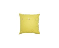 ZONS Coussin 45x45cm 4 Couleurs + Rembourrage 450g (Jaune)