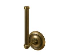 Bisk Deco 00404 Porte Rouleau pour Papier Toilette en Laiton Antique 7,5 x 8 x 17,5 cm