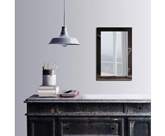 Bonamaison DÃ©coration Murale Impression sur Miroir EncadrÃ© sur Toile, Dimensions: 40 x 60 Cm - ConÃ§u et fabriquÃ© en Turquie