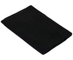 Lasa Home Torchon de Cuisine, Collection Pure Kitchen, 5050 en éponge, Noir, Coton, 50x50x1 cm