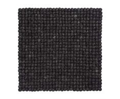 myfelt Hugo Feutre Coussin de Boule/Coussin carré pour Chaise, Laine Vierge, Anthracite, 36 x 36 CM