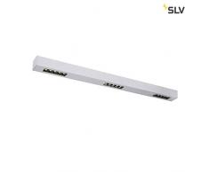 SLV Q-LINE CL Plafonnier LED dintÃ©rieur en aluminium avec ampoule BAP, argent, 4000 K, 45 W, gris