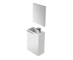 13Â CASA Meuble lavabo, Blanc, 58Â x 40Â x 22Â cm