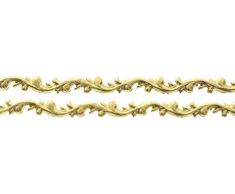 Knorr Prandell 0.6 x 19 cm 2 pièces décoratifs Cire Rayures, Guirlande Doré