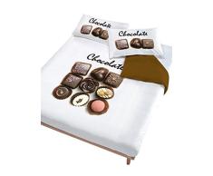 Italian Bed Linen Choco 140 (lit 135/200 x 200 cm-) 52 x 82 cm