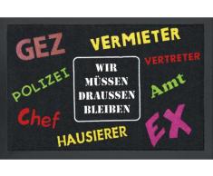 Empire Merchandising 623836 Nous devons Rester extérieur Paillasson Motif Taille 60 x 40 cm, Matière Polypropylène