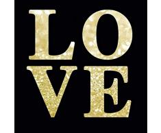 Scenolia Tableau Verre Acrylique Love 60 x 60 cm | Décoration Murale Design Fait en France