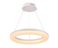 interfan Lampe suspension, 84Â W, Blanc, 60Â x 60Â x 120Â cm