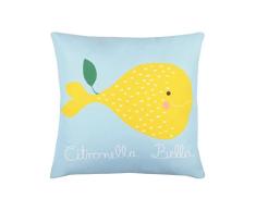 LOVELY CASA NEMA Coussin 40X40 CM, Polyester, Jaune