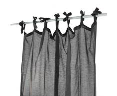 Thedecofactory 140308 Voilage, Coton, Taupe, 140 x 300 x 3 cm