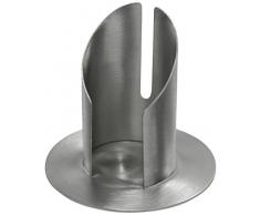 Wiedemann Tube Chandelier en Laiton Finition Nickel Mat brossé, Cire, Argent, 9 x 10 cm