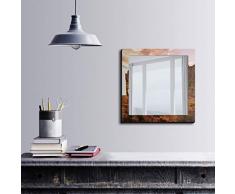 Bonamaison DÃ©coration Murale Impression sur Miroir EncadrÃ© sur Toile, Dimensions: 50 x 50 Cm - ConÃ§u et fabriquÃ© en Turquie