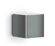 Applique murale Steinel L 840 LED iHF Cubo anthracite, Ã©clairage extÃ©rieur Ã LED, dÃ©tecteur de mouvement 160Â°, connectable, peut Ãªtre utilisÃ©e via app