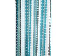 Croydex Rideau de Douche en Textile Ã Rayures, Pois Multicolore, 1800Â x 1800Â mm